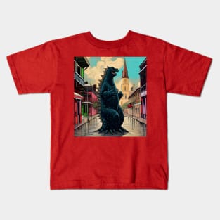 Godzilla in New Orleans Kids T-Shirt